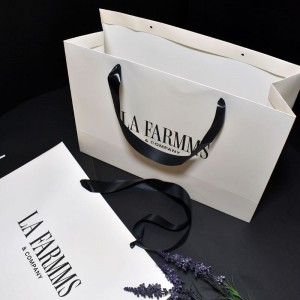 Elegancka torba Kraft ze wstążką